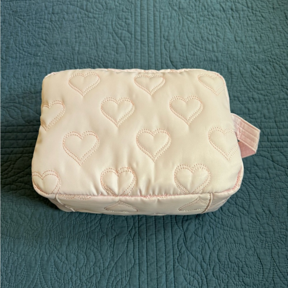 Brand New with Tags! Stoney Clover Lane Medium Target Pink Heart Quilted Bag!